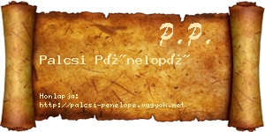Palcsi Pénelopé névjegykártya